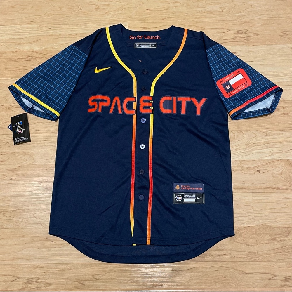 2022 HOUSTON ASTROS Space City Connect Space City Jeremy Peña #3 Jersey S Adult